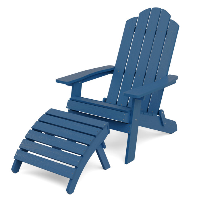 HERACLES Foldable Adirondack Chair With Ottoman & Reviews Wayfair